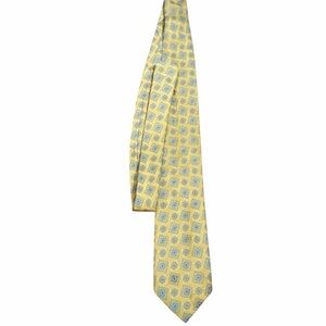 Stefano Conti - Stylish Yellow and Blue Silk Men's Tie